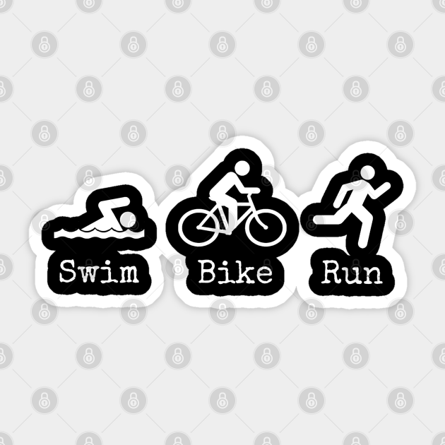 Triathlon Triathlon Sticker TeePublic